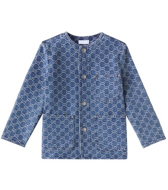 GG jacquard denim jacket | Gucci Kids