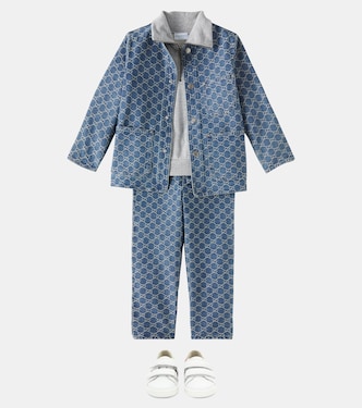 GG jacquard denim jacket | Gucci Kids