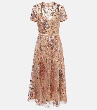 Robe aus Tüll mit Pailletten | Elie Saab