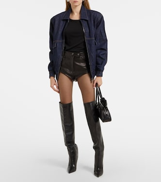 High-rise leather shorts | Magda Butrym