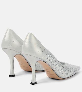 Pumps Ziri 90 in suede con cristalli | Jimmy Choo