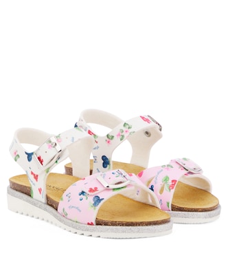 Printed faux leather sandals | Monnalisa