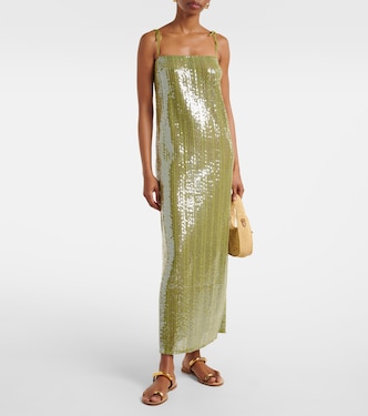 Midikleid Solid Sequins mit Pailletten | Adriana Degreas