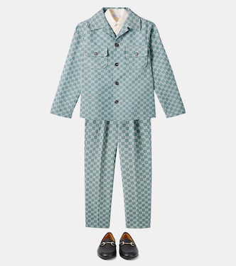 Gerade Hose GG aus Baumwoll-Canvas | Gucci Kids