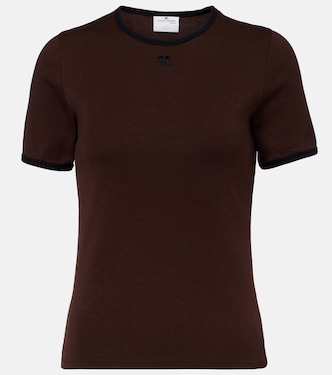 Camiseta de algodón con logo | Courrèges
