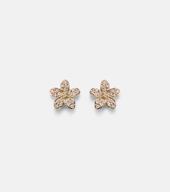14kt gold earrings with diamonds | Sydney Evan