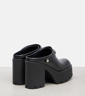 Mules Horsebit in pelle con plateau | Gucci