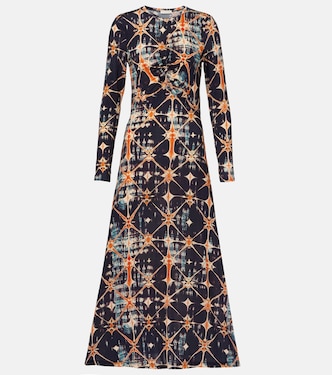 Abito midi Naia in jersey con stampa | Ulla Johnson