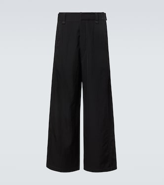 Mid-rise wool twill wide-leg pants | Lemaire
