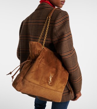 Jamie Shopping suede tote bag | Saint Laurent