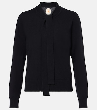 Tie-neck wool and cashmere sweater | Jardin des Orangers