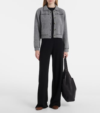 Wool and cashmere-blend cardigan | Jardin des Orangers