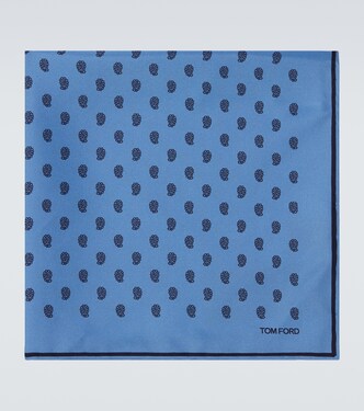 Bedrucktes Einstecktuch aus Seiden-Twill | Tom Ford