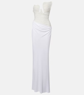 Salacia ruched lace and jersey gown | Christopher Esber