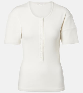 Henley-Top aus Baumwolle und Leinen | Lemaire