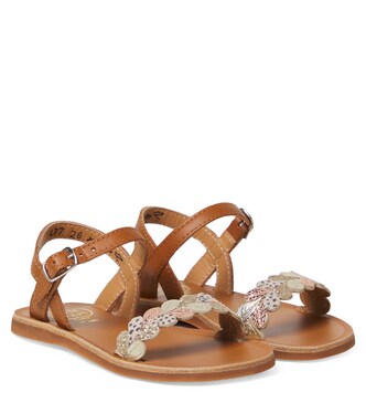 Plagette leather sandals | Pom d'Api