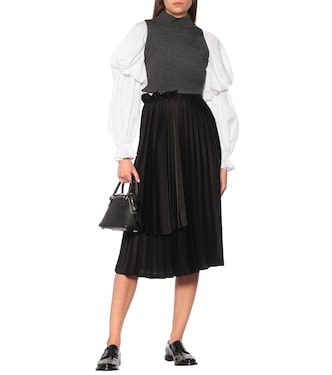 Sleeveless crop top | Noir Kei Ninomiya