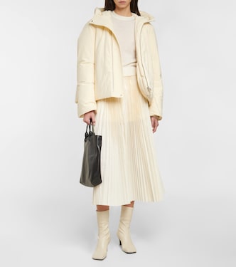 Chaqueta con capucha de plumas | Jil Sander