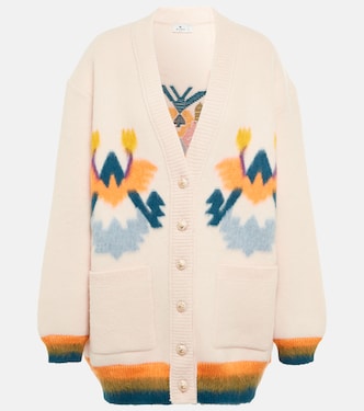 Cárdigan de mezcla de lana con intarsia | Etro