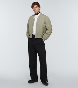 Wool gabardine bomber jacket | Jil Sander