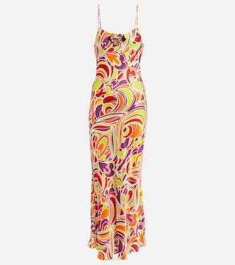 Robe imprimée en satin | Rodarte