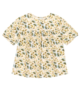 Top en coton à fleurs | Bonpoint