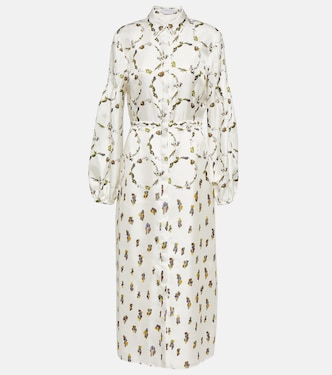 Mauri printed silk twill maxi dress | Gabriela Hearst