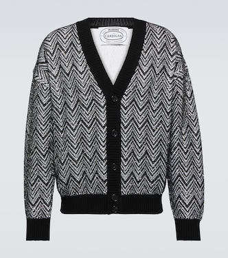 Cárdigan de mezcla de lana con zigzag | Missoni
