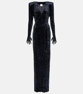 Robe longue Diva en velours | Vetements