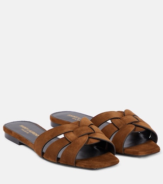Sandali Tribute Nu Pieds 05 in suede | Saint Laurent