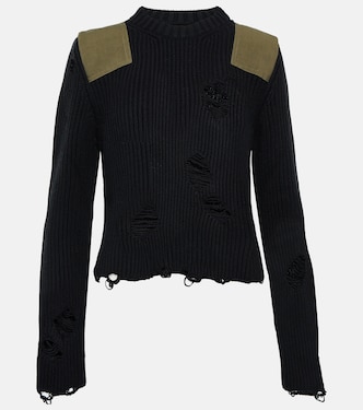 Jersey de algodón y lana desgastado | MM6 Maison Margiela