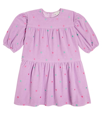 Besticktes Kleid aus Cord | Stella McCartney Kids