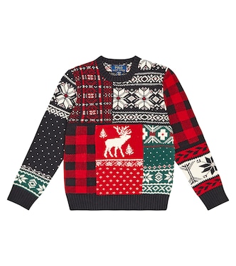 Jersey de mezcla de lana con patchwork | Polo Ralph Lauren Kids