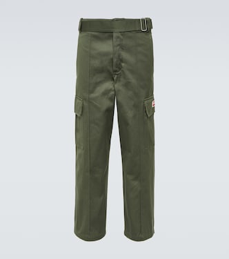 Pantalon cargo à taille mi-haute en coton | Kenzo