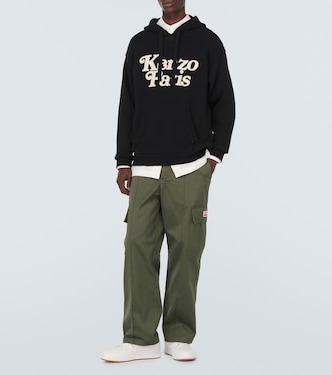 Pantalon cargo à taille mi-haute en coton | Kenzo