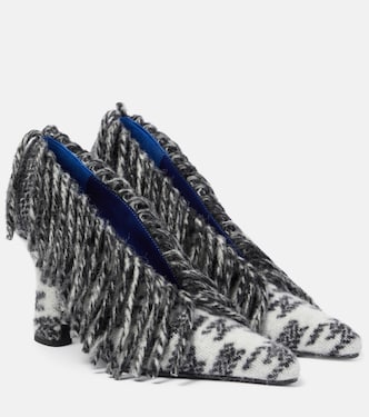 Salones Sweep 100 de lana con flecos | Burberry
