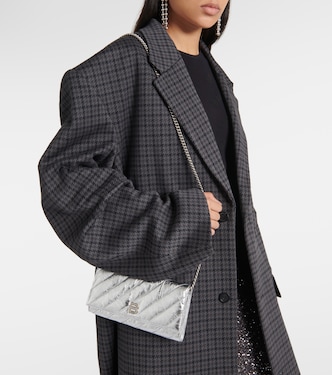 Clutch portafoglio in pelle metallizzata | Balenciaga