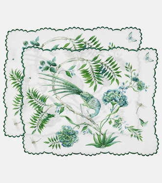 Secret Garden set of 2 linen placemats | Aquazzura Casa