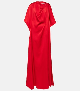 Vestido de fiesta Reda de satén fruncido  | Safiyaa