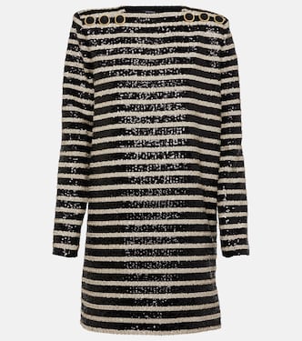 Minikleid mit Pailletten | Balmain