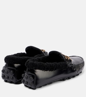 Mocassini in pelle con shearling | Tod's