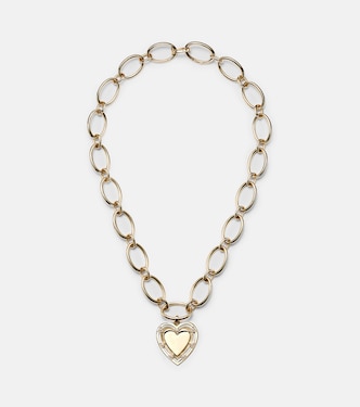 Collana Love Heart Token in oro 18kt con diamanti | FoundRae