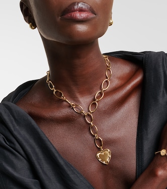 Collier Love Heart Token en or 18 ct et diamants | FoundRae