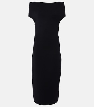 Off-Shoulder-Midikleid aus Strick | Toteme