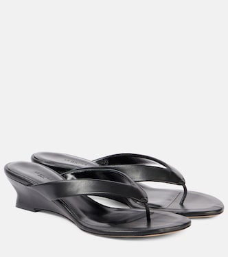 Leather wedge sandals | Le Monde Béryl