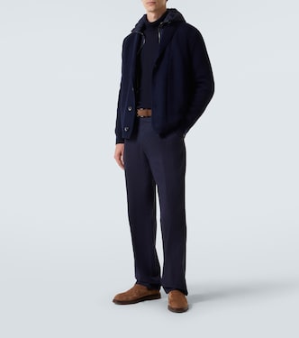 Layered wool and technical cardigan | Herno