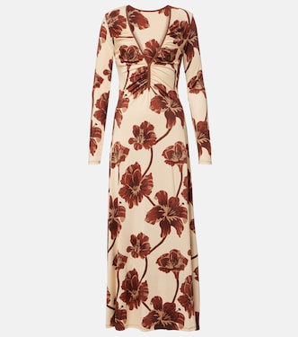 Robe midi à fleurs | Johanna Ortiz