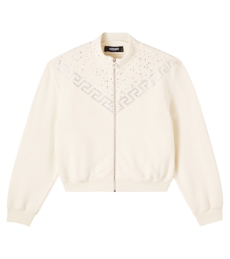 Jacke La Greca aus Baumwolle mit Kristallen | Versace Kids