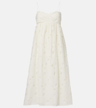 Vestido midi Marina de algodón floral | Ulla Johnson