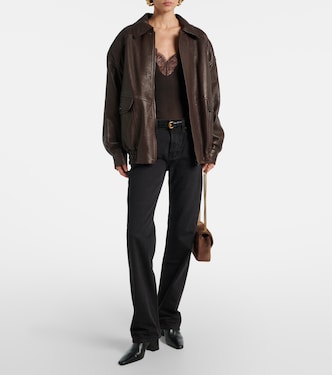 Nico高腰阔腿牛仔裤 | Saint Laurent